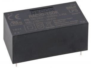 Switchad strömförsörjning 20W ±12V @ electrokit