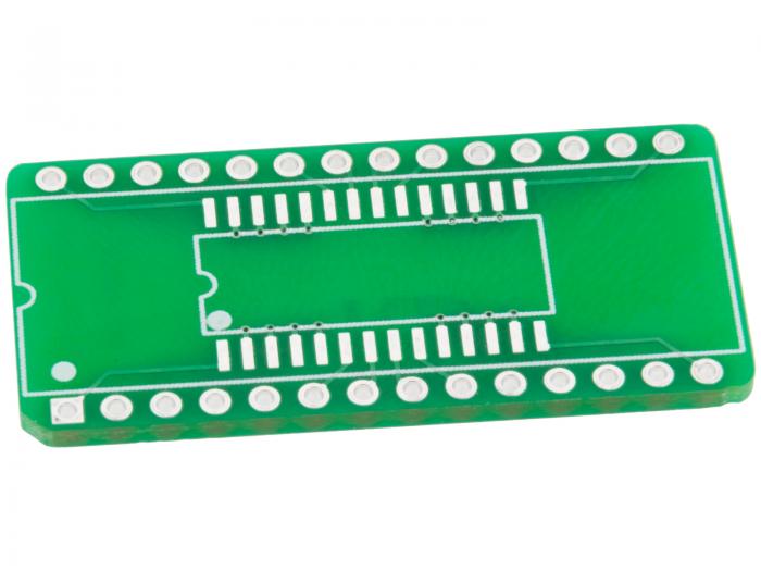 Adapterkort SOIC-28 - DIP-28W @ electrokit (1 av 2)