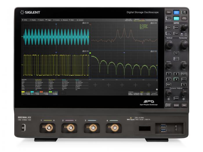 Oscilloskop 3GHz 4-kan 12-bit Siglent SDS7304A @ electrokit (1 av 8)