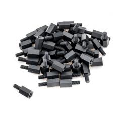 Distansskruv nylon M3 8mm (50-pack) @ electrokit