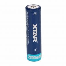 Batteri Li-Ion 18650 3.7V 2200mAh med skyddskrets Xtar @ electrokit