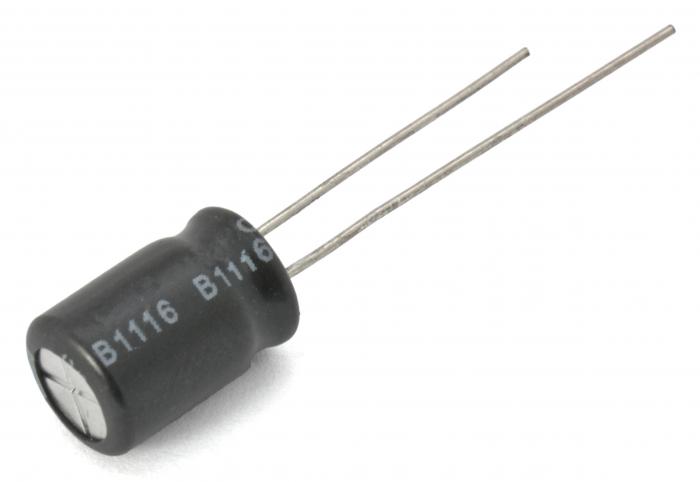 El.lyt 220uF 25V 105C 8x11.5mm @ electrokit (1 av 1)