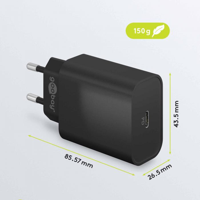 USB-C PD laddare 45W svart @ electrokit (4 av 4)