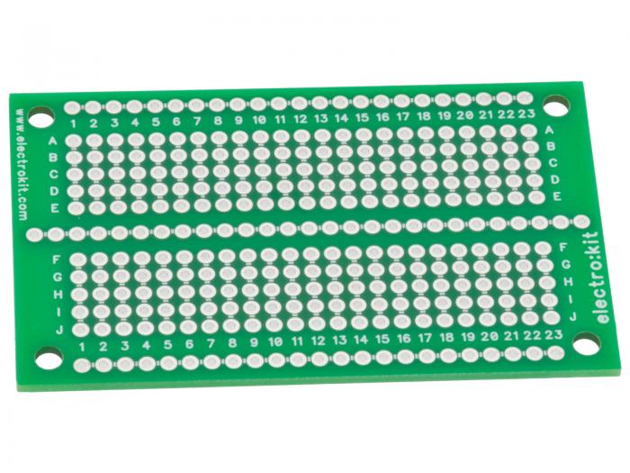 Experimentkort breadboard PCB 270 hl @ electrokit (1 av 2)