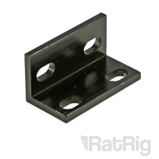 Universal L Bracket (Double) - Black Anodized @ electrokit