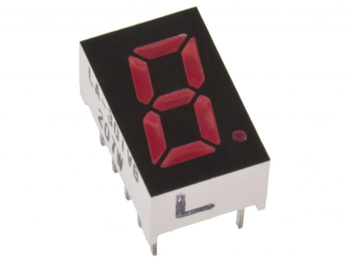 LED display 7-segment 8mm gemensam anod rd @ electrokit (1 av 2)