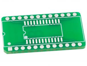 Adapterkort SOIC-24 - DIP-24W @ electrokit