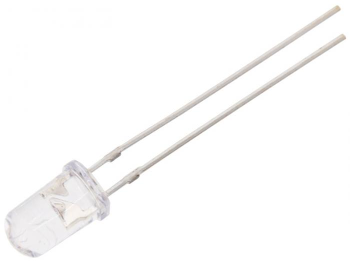 LED UV 5mm 3.2V 80mcd 385nm 30 gr @ electrokit (1 av 1)