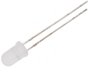 LED 5mm röd/grön 2-pin diffus 600/70mcd @ electrokit