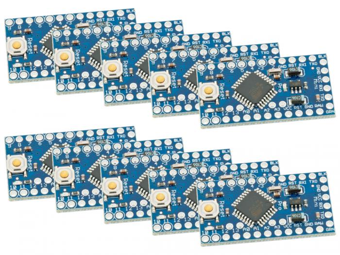 Utvecklingskort ATMEGA328P Pro Mini 5V-kompatibelt - 10-pack @ electrokit (1 av 1)