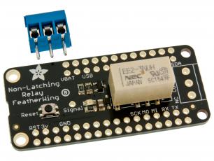 Non-Latching Mini Relay FeatherWing @ electrokit