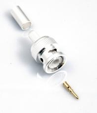 BNC plugg crimp RG58 silver @ electrokit