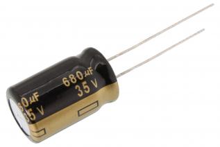 EEUFM1V681 680uF 35V 105C ø12.5x20mm @ electrokit