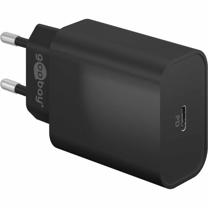 USB-C PD laddare 45W svart @ electrokit (1 av 4)