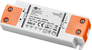 LED transformator 24V (DC) 15W @ electrokit