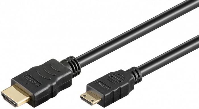 HDMI-kabel mini-C hane till A-hane svart 1m @ electrokit (1 av 1)