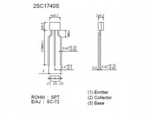 2SC1740S SC-72 NPN 50V 150mA @ electrokit