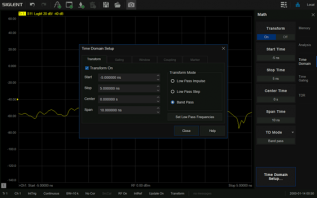 Time Domain Analysis (SW) SNA5000-TDA @ electrokit