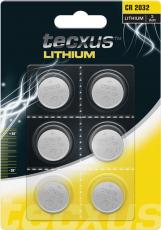 CR2032 batteri litium 3V 6-pack @ electrokit