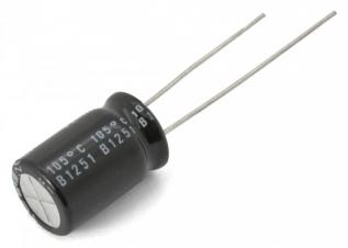 El.lyt 1000uF 10V 85C ø10x16mm (restparti) @ electrokit