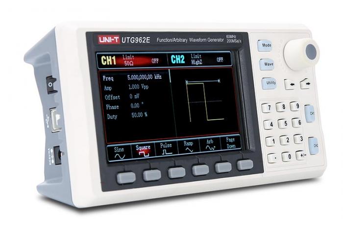 Funktionsgenerator 60MHz 2-kan UNI-T UTG962E @ electrokit (4 av 4)