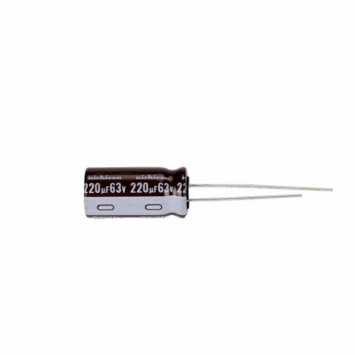 UPW1J221MPD 220uF 63V 105C 10x20mm @ electrokit (1 av 1)