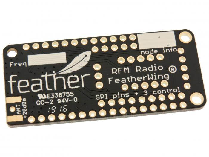 Adafruit LoRa Radio FeatherWing - RFM95W 433 MHz @ electrokit (2 av 2)