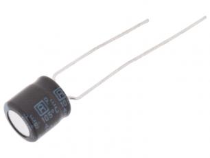 El.lyt 22uF 50V 105C ø6.3x7mm @ electrokit