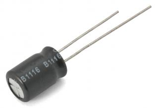 El.lyt 10uF 100V 105C ø8x12mm bipolär @ electrokit