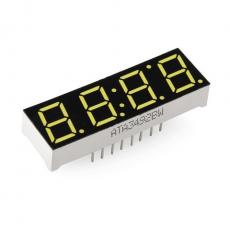 LED display 7-Segment 10mm 4 siffror vit @ electrokit