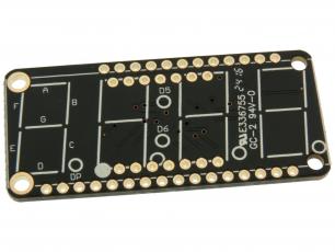 4-Digit 7-Segment LED Matrix Display FeatherWing @ electrokit