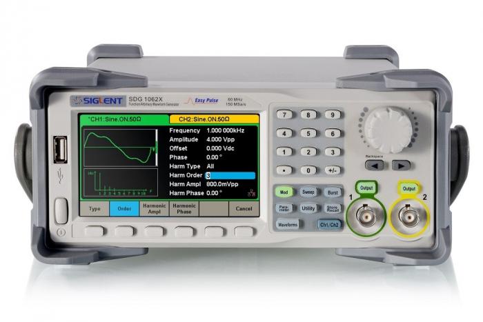 Funktionsgenerator 60MHz Siglent SDG1062X @ electrokit (1 av 6)