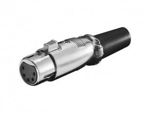 XLR 5P hona nickel @ electrokit