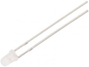 LED 3mm röd/grön 2-pin diffus 450/70mcd @ electrokit