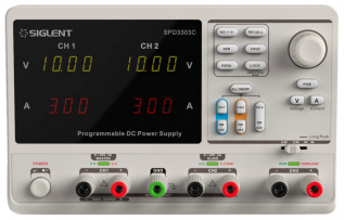 Labbaggregat Siglent 2x 0-30V 0-3A 2.5/3.3/5V 0-3A SPD3303C @ electrokit