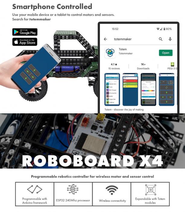 Totem RoboCar Chassis @ electrokit (7 av 8)