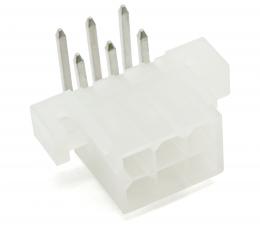 Stiftlist Mini-Fit 2x3-pol vinklad @ electrokit