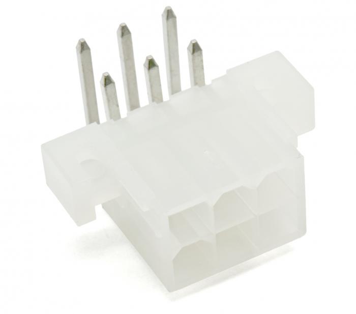 Stiftlist Mini-Fit 2x3-pol vinklad @ electrokit (1 av 2)