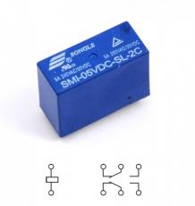 Relä SMI-05VDC-SL-2C 2-pol växlande 5V @ electrokit