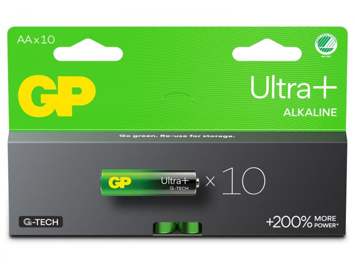 Batteri 1.5V LR6 / AA GP Ultra Plus 10-pack @ electrokit (2 av 2)