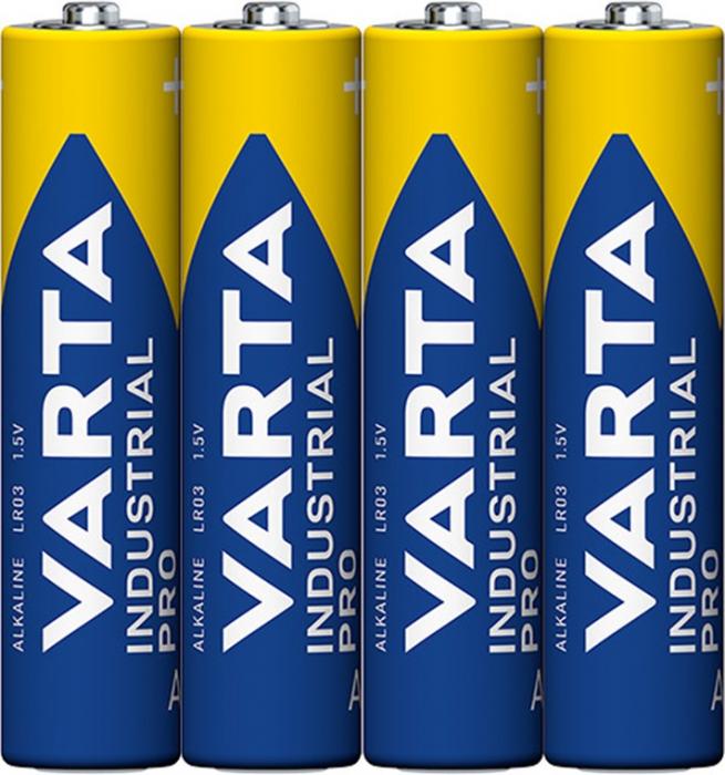 AAA / LR03 alkaliska batterier Varta 4-pack @ electrokit (1 av 1)