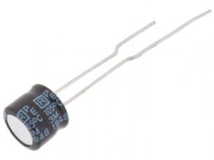 El.lyt 100uF 16V 105C ø6.3x5mm @ electrokit