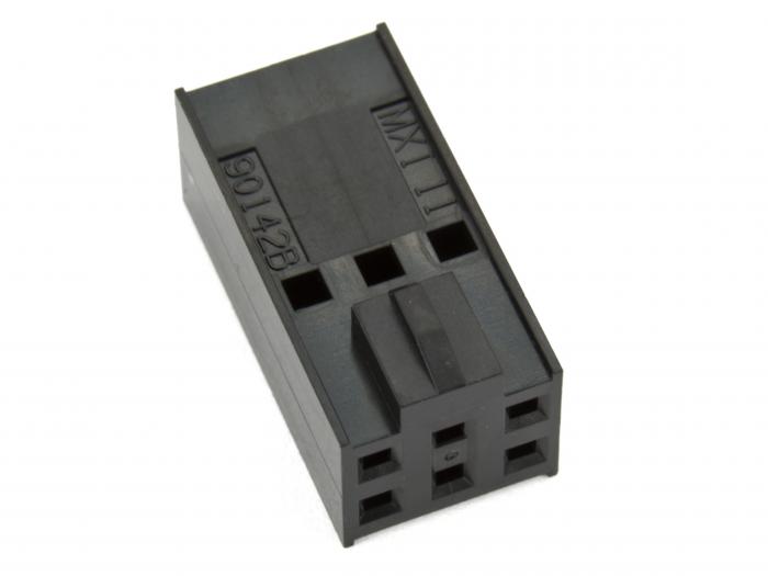 Kontakthus C-GRID III 2x3p 2.54mm @ electrokit (1 av 1)