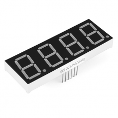 LED display 7-Segment 20mm 4 siffror CC röd @ electrokit