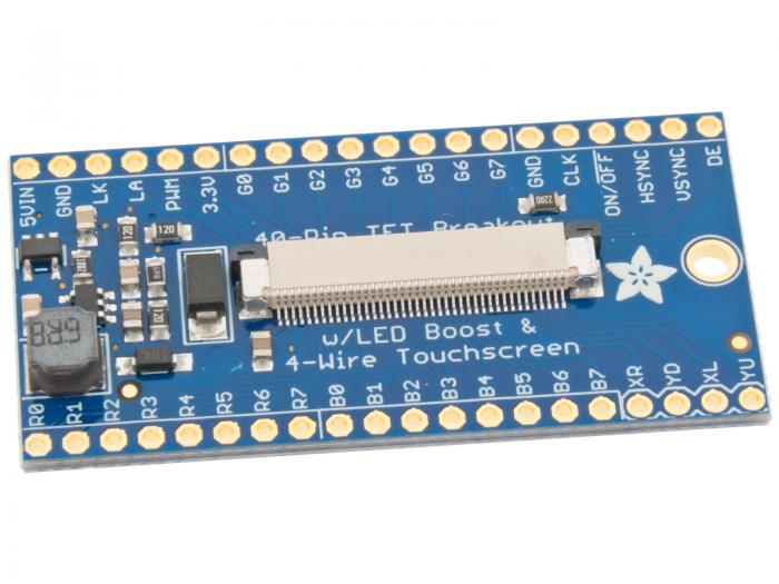 40-pin TFT Friend - FPC Breakout with LED Backlight Driver @ electrokit (1 av 2)