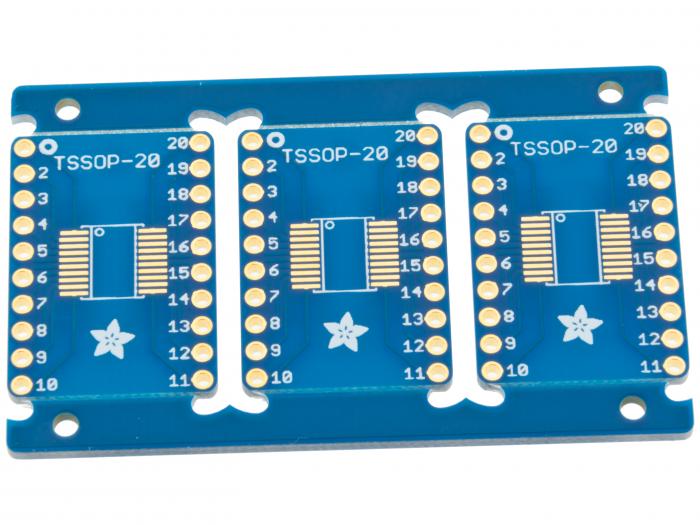 Adapterkort SO-20 / TSSOP-20 - DIP-20 - 3-pack @ electrokit (2 av 2)