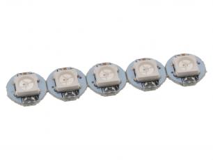 NeoPixel Mini Button - 5-pack @ electrokit