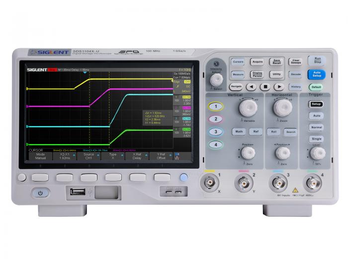 Oscilloskop 100MHz 4-kan Siglent SDS1104X-U @ electrokit (1 av 7)