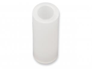 Distans M2 10mm plast vit - 25-pack @ electrokit