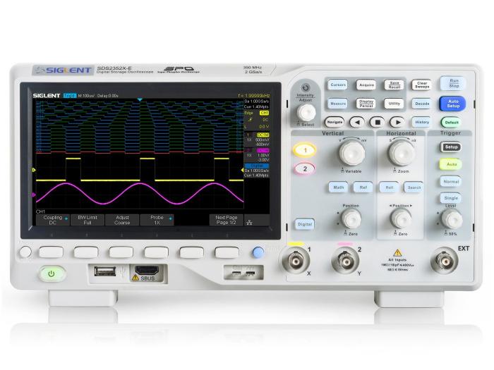 Oscilloskop 350MHz 2-kan Siglent SDS2352X-E @ electrokit (1 av 3)